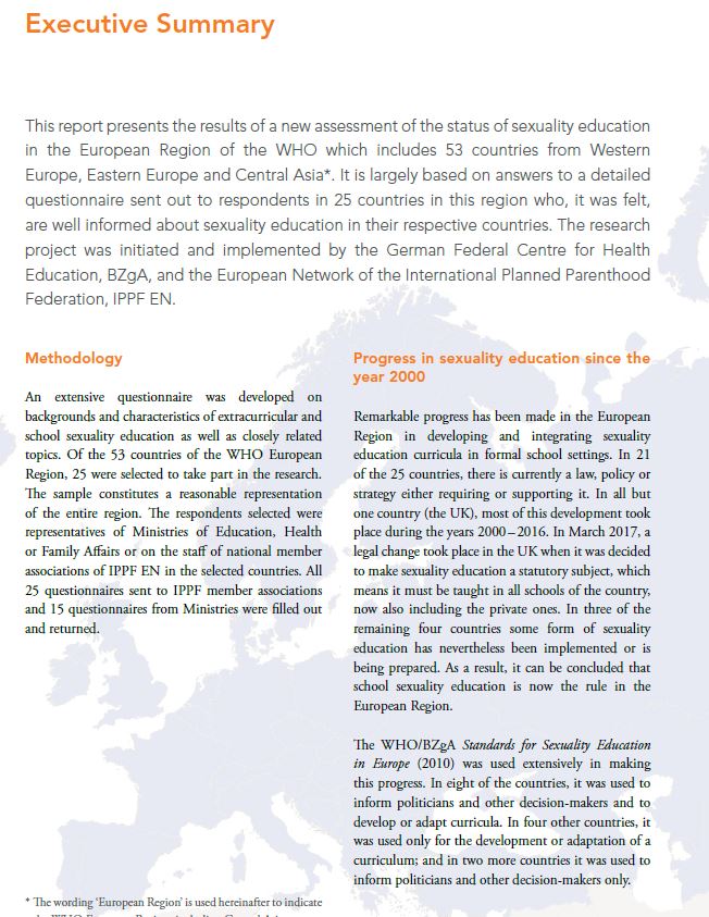 Sex Education In Europe And Central Asia Desis Senior Thesis 3707